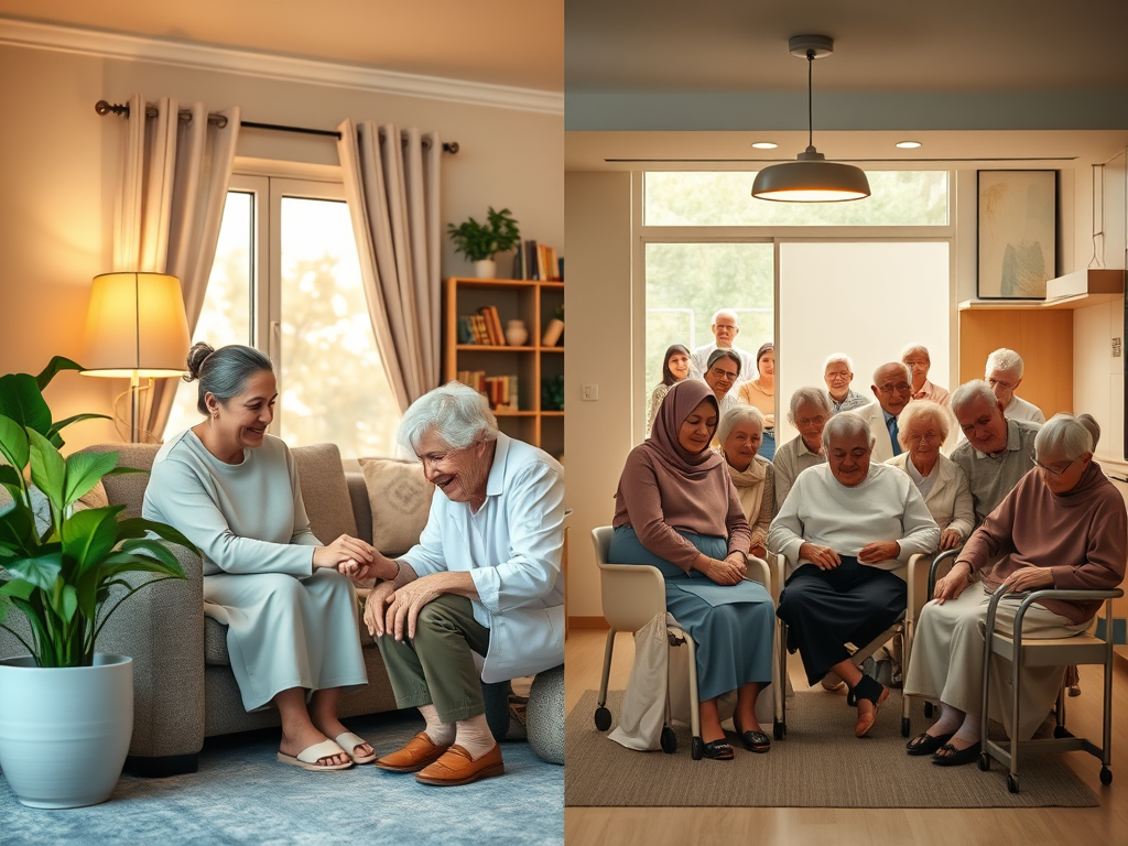 Perbedaan Mendasar: Home Care vs Panti Jompo (Nursing Home)